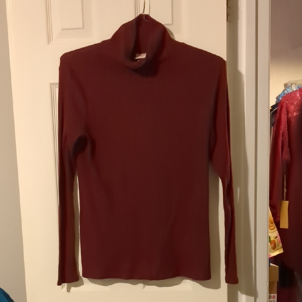 Mossimo Supply Co. Deep Red Turtleneck Sweater